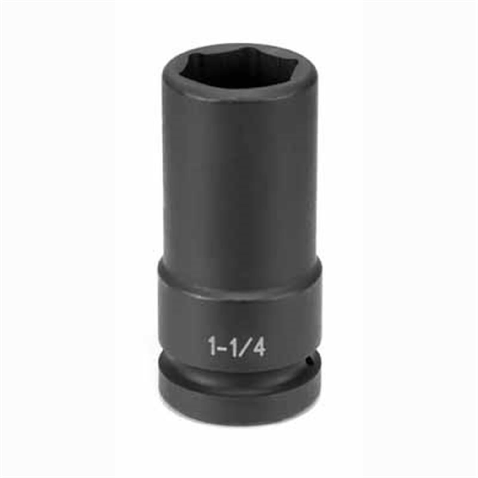 Grey Pneumatic Extra Deep Thin Wall Socket — 1in. Drive, 41mm, Chrome-Molybdenum Steel, Black Oxide Coated, Model# GRE4041MDT